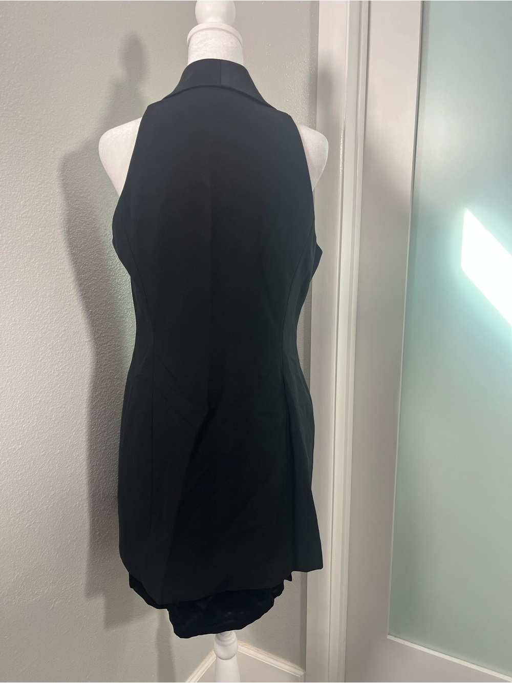 Laundry By Shelli Segal Black Double-Breasted Sleeveless Blazer Dress - Picture 2 of 11